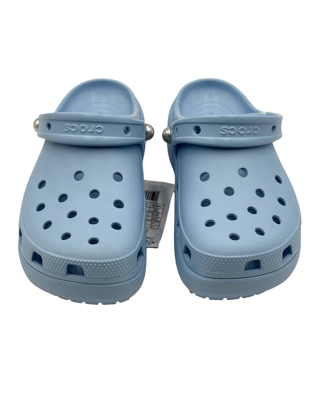 NWT Crocs Classic Platform Pearl Clogs Women’s Size 9 - Picture 3 of 16